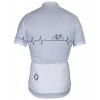 Übergröße Pulse Jersey Radtrikot kurzarm weiß