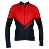 REVENGE Radtrikot langarm schwarz/rot