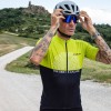 San Diego Jersey Radtrikot kurzarm grün-gelb/schwarz