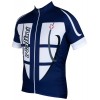 STEEL JERSEY Radtrikot kurzarm blau/weiß