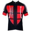 STEEL JERSEY Radtrikot kurzarm schwarz/rot