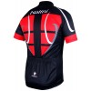 STEEL JERSEY Radtrikot kurzarm schwarz/rot