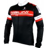 Übergröße TAROLONG Radtrikot langarm schwarz/rot