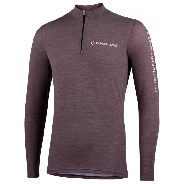 Wool LS Jersey Radtrikot langarm grau melange