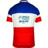OMEGA PHARMA-QUICKSTEP Französischer Zeitfahrmeister 2013 Radsport-Profi-Team-Kurzarmtrikot mit kurzem Reißverschluss