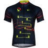 CLASSIC Gotthard Pass Radtrikot kurzarm schwarz