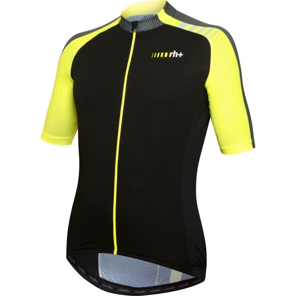 ATTACK Radtrikot kurzarm schwarz/neongelb