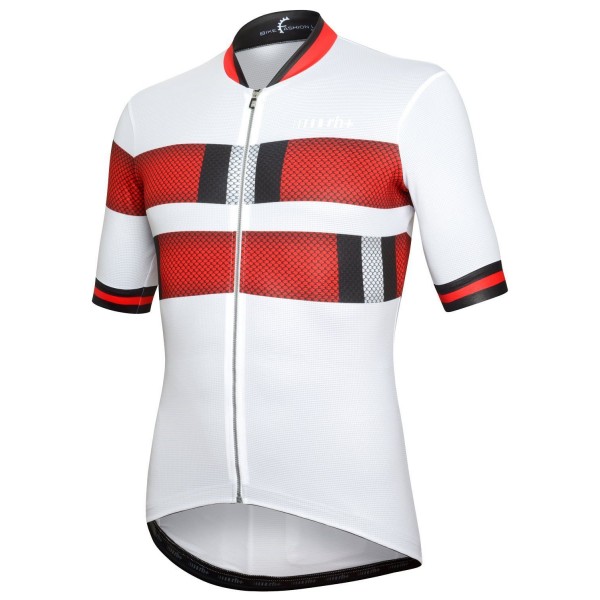 Snake Radtrikot kurzarm weiß