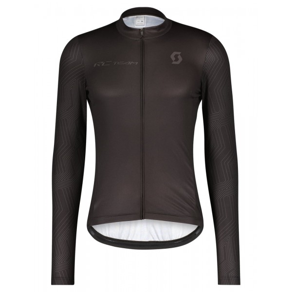 RC TEAM 10 Radtrikot langarm schwarz/dunkelgrau