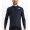 Checkmate Thermal Radtrikot langarm schwarz/blau