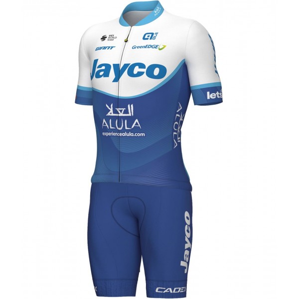 Team Jayco AlUla 2023 Set (Kurzarmtrikot+Trägerhose)-ALE Radsport-Profi-Team