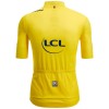 Übergröße Tour de France 2023 gelbes Trikot (maillot jaune, Gesamtführender) Radtrikot kurzarm