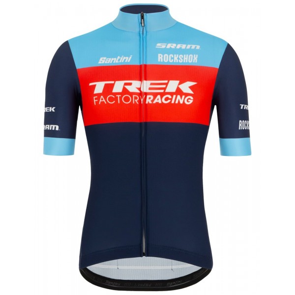 Trek Factory Racing XC 2022 Radtrikot kurzarm (langer Reißverschluss)-Radsport-Profi-Team