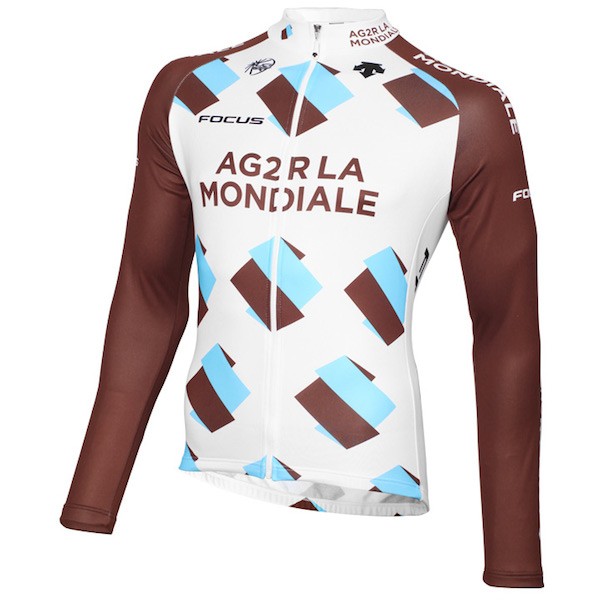2015 Team Ag2r Radtrikot Langarm