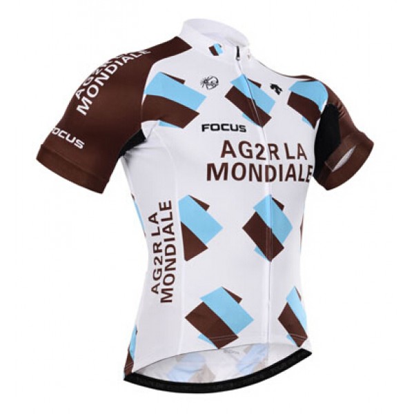 2015 Ag2r La Mondiale Radtrikot Kurzarm