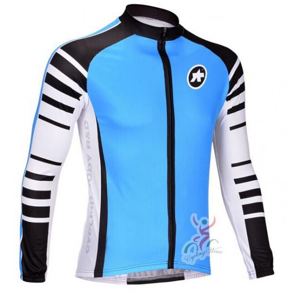 2015 ASSOS blau Fahrradtrikot Langarm