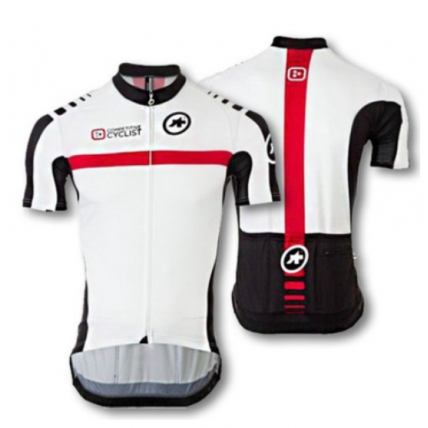 2015 ASSOS Proteam Radtrikot Kurzarm Weiß