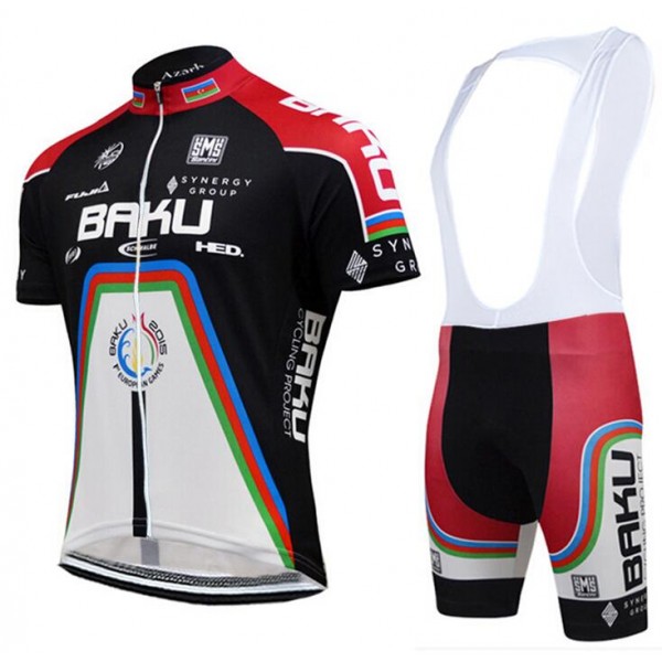 2015 BAKU Fahrradbekleidung Satz Fahrradtrikot Kurzarm Trikot und Kurz Trägerhose
