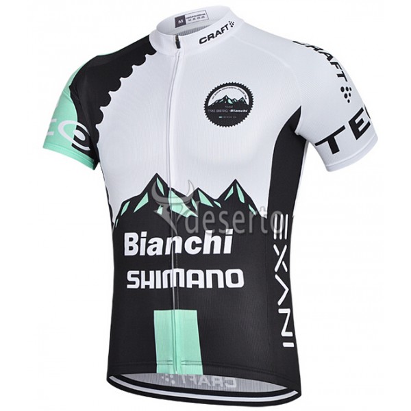 2015 Bianchi Shimano Radtrikot Kurzarm