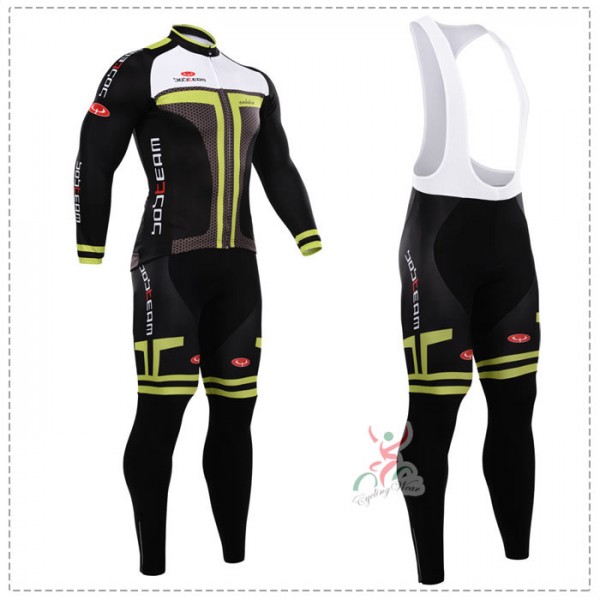 2015 bobteam Fahrradbekleidung Radtrikot Satz Langarm und Lange Trägerhose