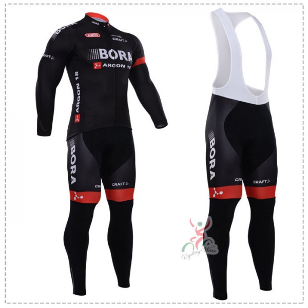 2015 bora Argon Fahrradbekleidung Radtrikot Satz Langarm und Lange Trägerhose