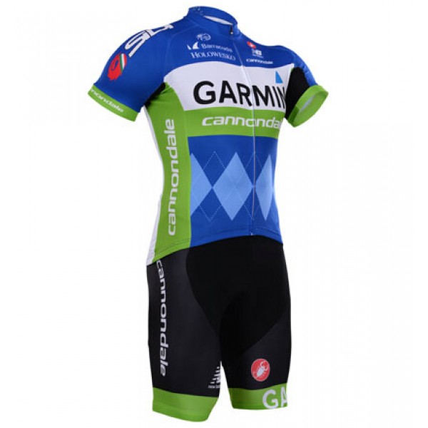 2015 Garmin Cannondale Radbekleidung Radtrikot Kurzarm und Fahrradhosen Kurz 002