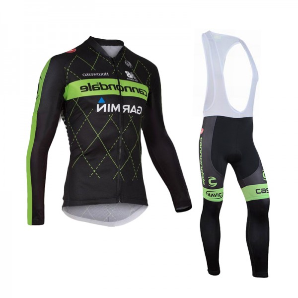 2015 cannondale Fahrradbekleidung Radtrikot Satz Langarm und Lange Trägerhose