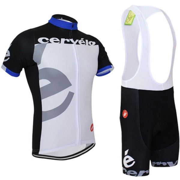 2015 Cervelo Fahrradbekleidung Satz Fahrradtrikot Kurzarm Trikot und Kurz Trägerhose