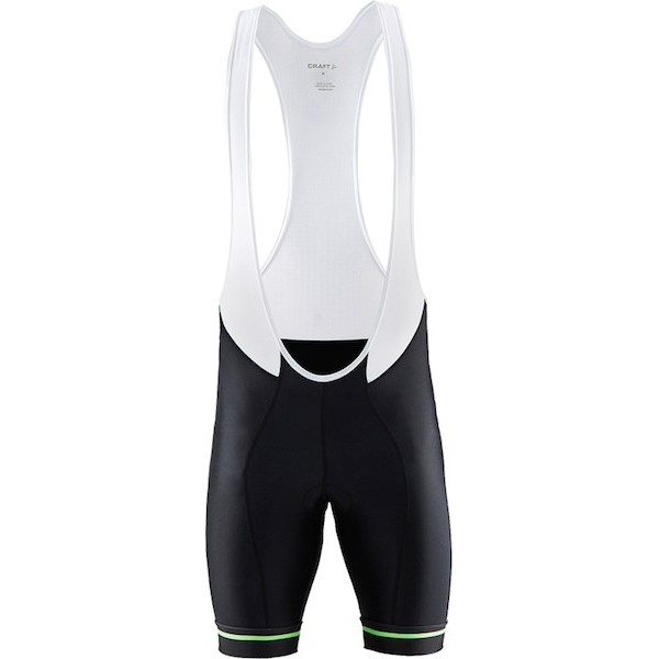 2015 Craft Bike Grand Tour Schwarz-Weiß-Grün Kurz Trägerhose