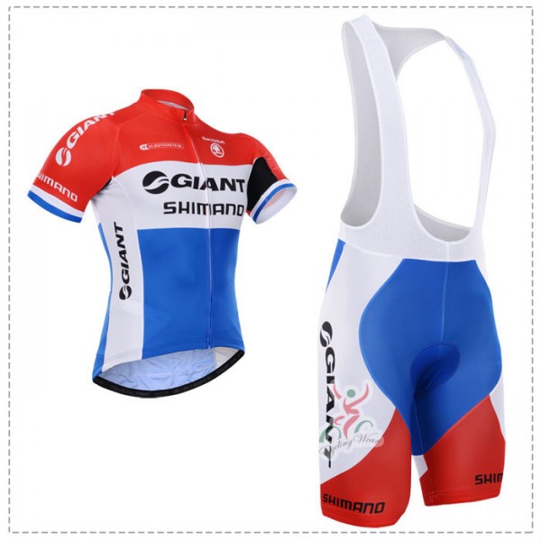 2015 Giant Shimano Fahrradbekleidung Satz Fahrradtrikot Kurzarm Trikot und Kurz Trägerhose
