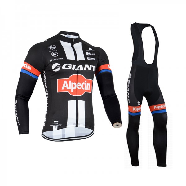 2015 Giant Fahrradbekleidung Radtrikot Satz Langarm und Lange Trägerhose
