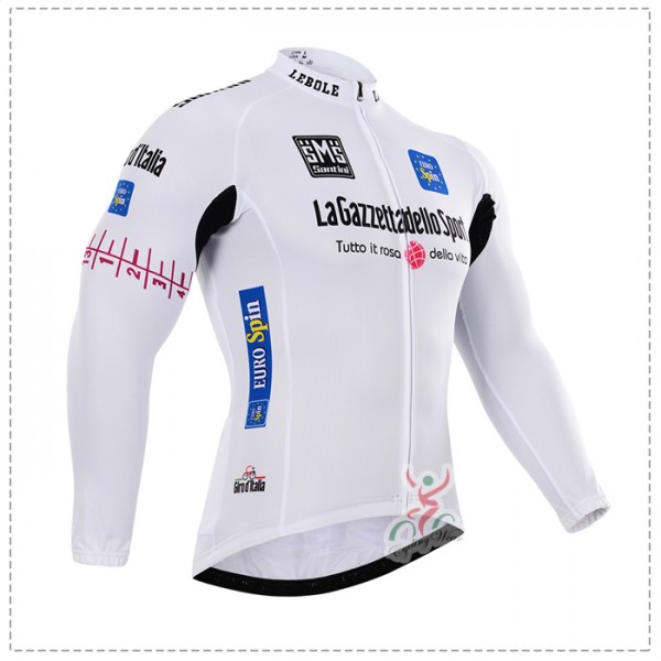 2015 Giro d'Italia Fahrradtrikot Langarm Blanc