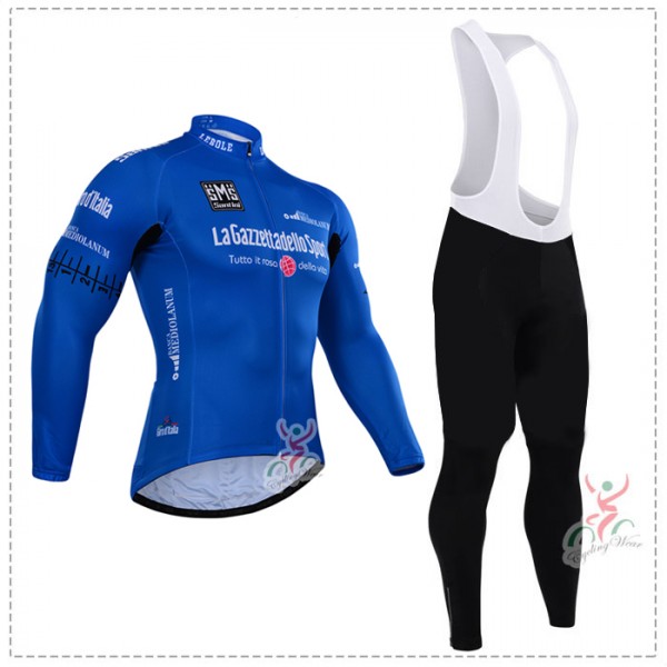 2015 Giro d'Italia Fahrradbekleidung Radtrikot Satz Langarm und Lange Trägerhose