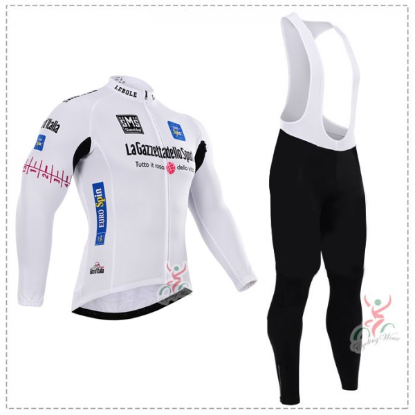2015 Giro d'Italia Fahrradbekleidung Radtrikot Satz Langarm und Lange Trägerhose