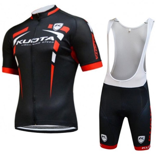 2015 Kuota Rote Fahrradbekleidung Satz Fahrradtrikot Kurzarm Trikot und Kurz Trägerhose