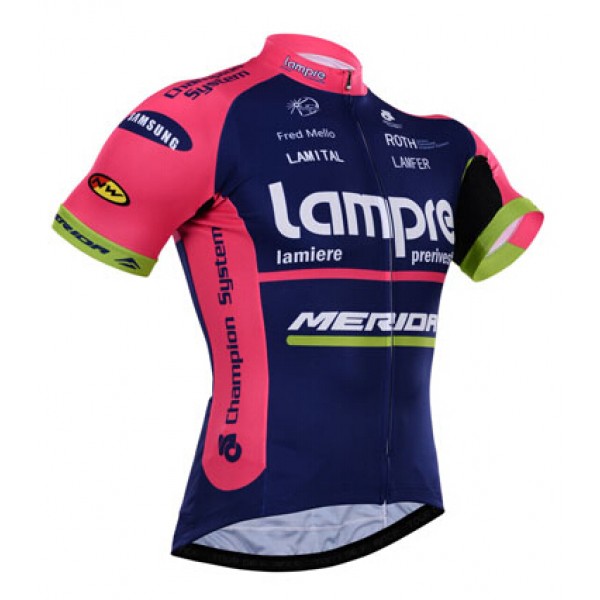 2015 Lampre Merida Radtrikot Kurzarm