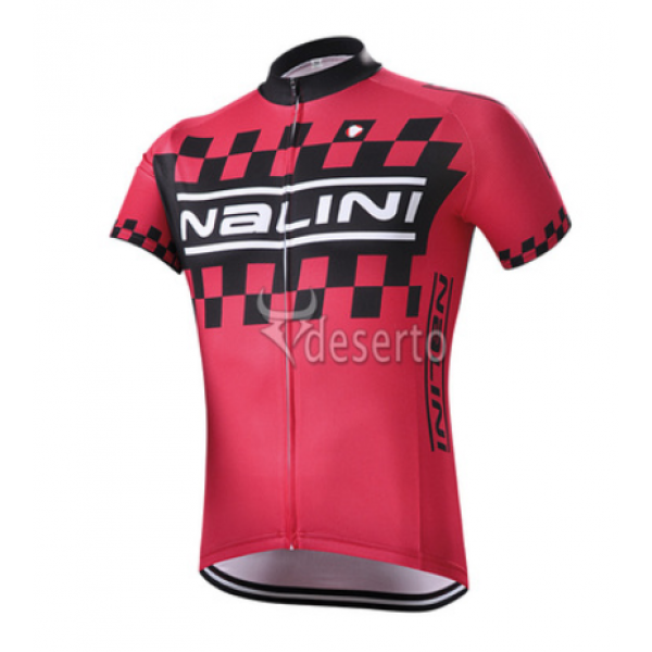 2015 Nalini Racing-Drapeau Rot Radtrikot Kurzarm