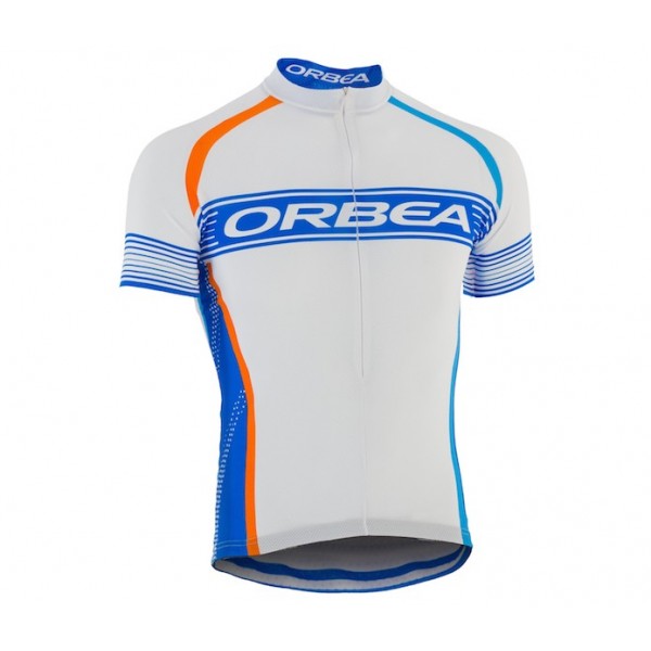 2015 Orbea Weiß-Blau Radtrikot Kurzarm