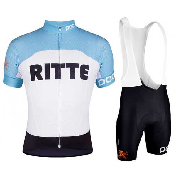 POC 2015 RITTE Fahrradbekleidung Satz Fahrradtrikot Kurzarm Trikot und Kurz Trägerhose P007