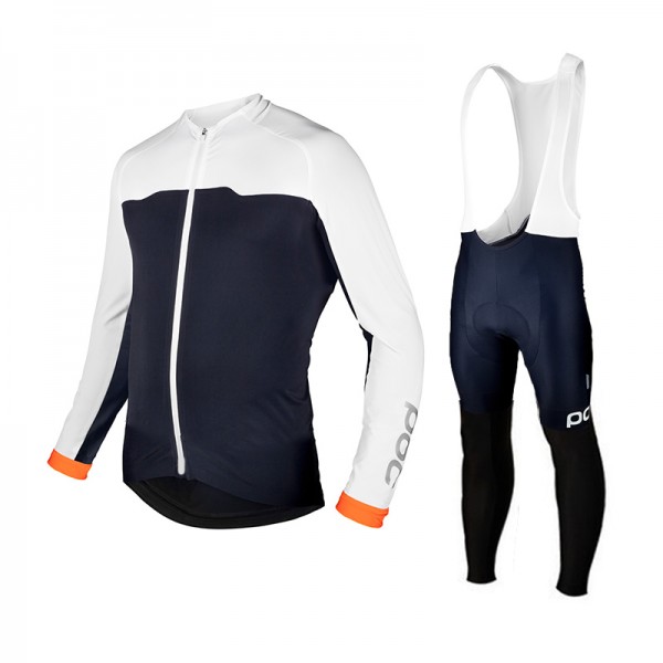2015 POC LONG Fahrradbekleidung Radtrikot Satz Langarm und Lange Trägerhose