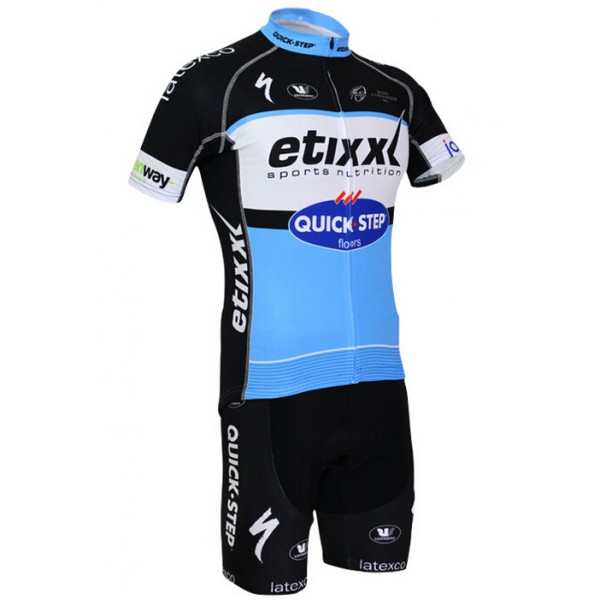 2015 Quick Step Radbekleidung Radtrikot Kurzarm und Fahrradhosen Kurz