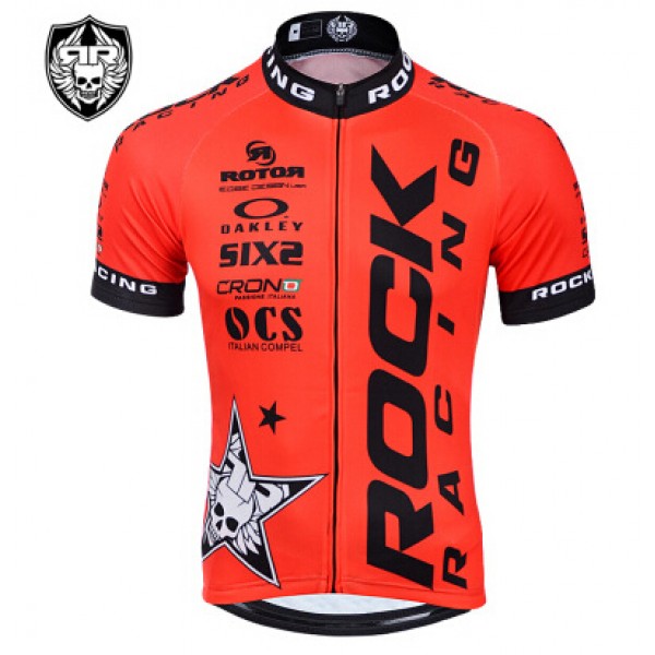 2015 Rock Racing Radtrikot Kurzarm rot