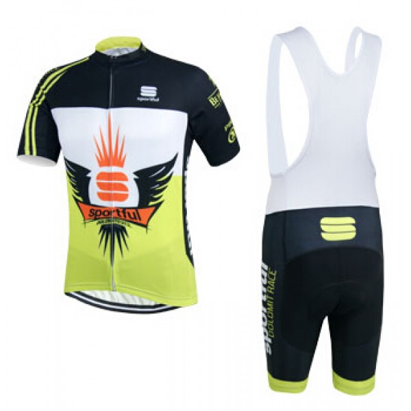2015 Sportful Fahrradbekleidung Satz Fahrradtrikot Kurzarm Trikot und Kurz Trägerhose