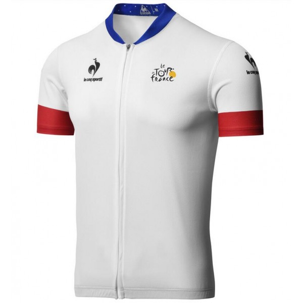 2015 Tour De France Radtrikot Kurzarm Weiß