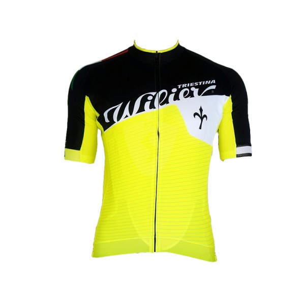 WILIER 2015 Gelb Weiß Schwarz Radtrikot Kurzarm