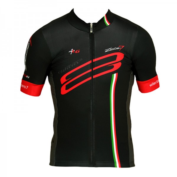 2015 WILIER Radtrikot Kurzarm Rot Schwarz