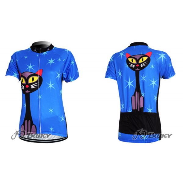 Blue Cat Radtrikot Kurzarm Blau Damen