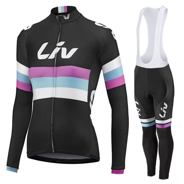 2015 Damen LIV Fahrradbekleidung Radtrikot Satz Langarm und Lange Fahrradhose