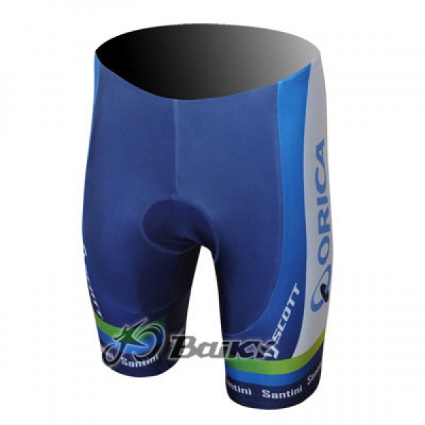 2013 Green Edge ORICA Kurz Radhose Blau
