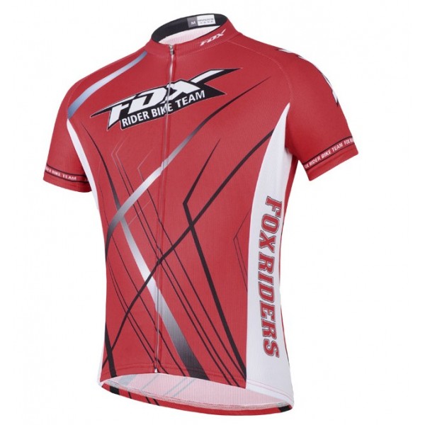 2014 Fox Bike Team Radtrikot Kurzarm Rot
